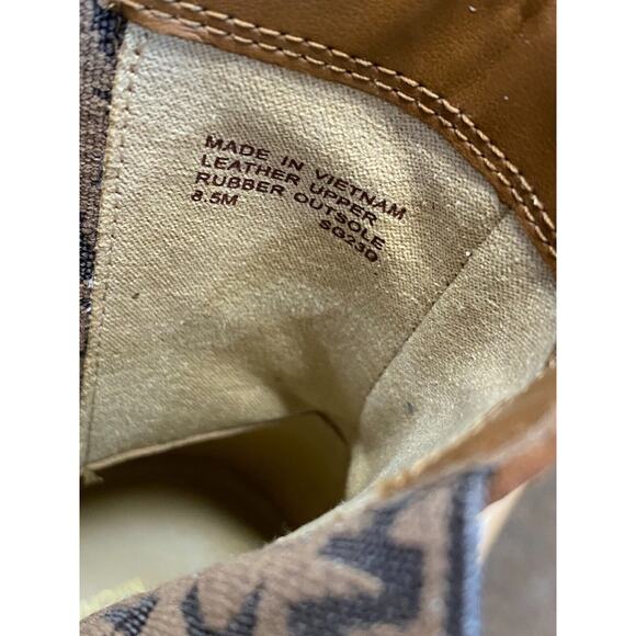 Michael Kors MK Chelsea Boots Women's 8.5 M Brown Leather Slip On Round Toe S24 - Picture 8 of 8